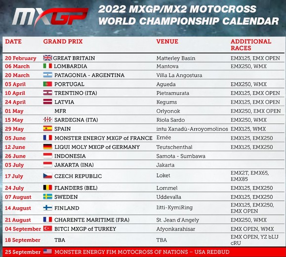 Indonesia Kembali Jadi Tuan Rumah Motocross MXGP