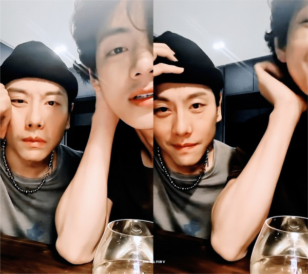 V BTS Asyik Nongkrong dan Nyanyi Bareng Park Hyo Shin, Akrab Banget