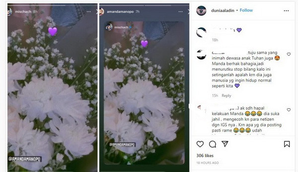 Mischa Chandrawinata Beri Bunga Amanda Manopo, Resmi Pacaran?