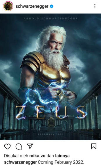 Jadi Sosok Dewa Zeus, Arnold Schwarzenegger Bintangi Iklan BMW di Super Bowl