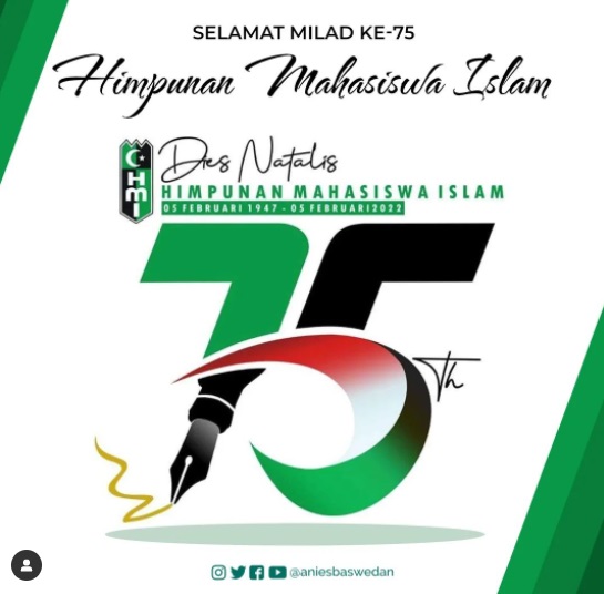  Anies Sebut HMI Telah Torehkan Sejarah Gemilang bagi Umat