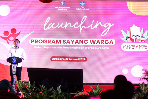 Wali Kota Surabaya Harapkan Aplikasi Sayang Warga Tumbuhkan Empati Sesama Warga