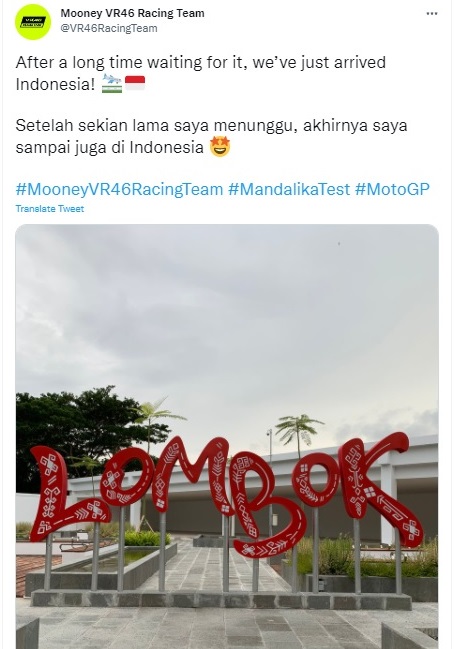 Marc Marquez Cs Datang ke Mandalika, Welcome to Indonesia Trending Twitter