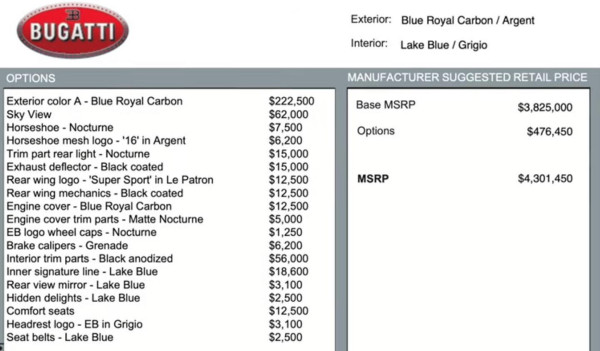 Ini Spare Part Bugatti yang Paling Murah Harganya Rp17,8 Juta