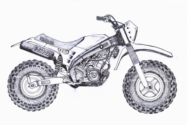 Tampilan Yamaha XSR 155 Dirombak Punya Roda Raksasa