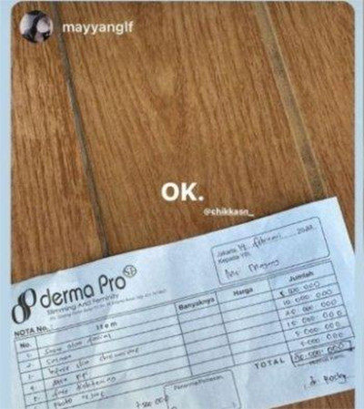 Mayang dan Chika Pamer Nota Pembayaran Perawatan Rp90 Juta, Netizen Ungkap Kejanggalannya