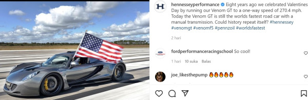 Hennessey Siap Pecahkan Rekor Mobil Terkencang di Dunia Lagi