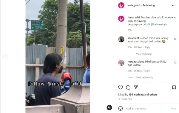 Viral Pria Diduga Mirip Iqbaal Ramadhan Antre Beli Minyak Goreng