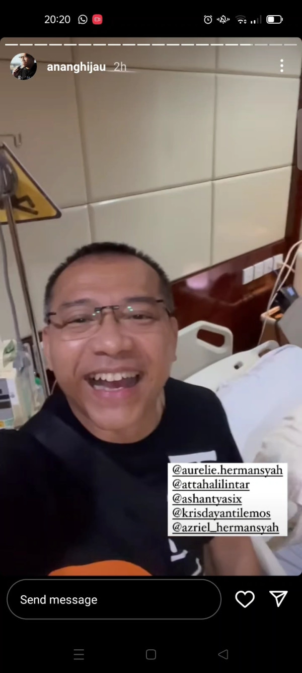 Anang Hermansyah Siskamling di Rumah Sakit Jelang Aurel Melahirkan