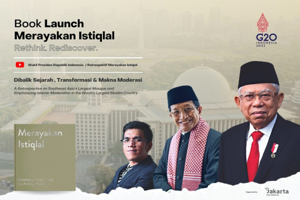 Wapres Ma'ruf Amin Luncurkan Buku Merayakan Istiqlal