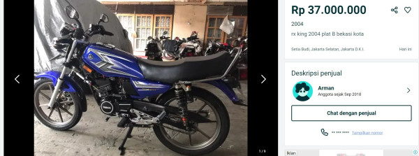 Adu Mahal Motor Bekas Legendaris, Honda Tiger vs Yamaha RX-King