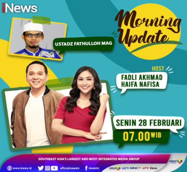Yuk Ramaikan Isra Miraj Bareng Ustaz Fathulloh di Morning Update iNews