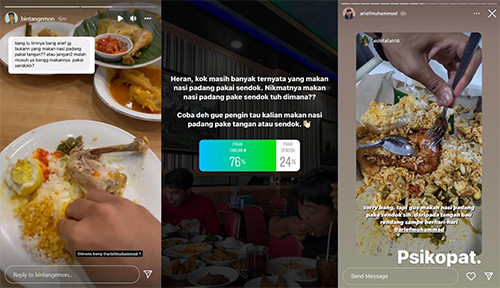 Arief Muhammmad Bahas Cara Makan Nasi Padang, Ramai Diperdebatkan hingga Trending di Twitter