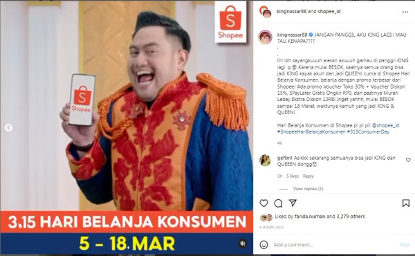 Kembali Gempar, King Nassar Ajak Warga Menjadi King dan Queen