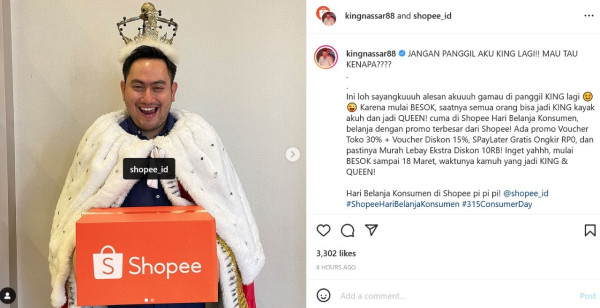 Kembali Gempar, King Nassar Ajak Warga Menjadi King dan Queen
