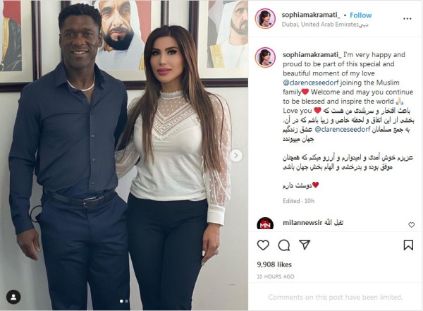 Clarence Seedorf Peluk Islam, Sang Istri: Semoga Menginspirasi Dunia