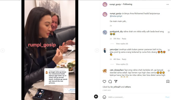 Raline Shah Makan Bareng Ayah Gigi Hadid, Dipuji saat Baca Al Fatihah