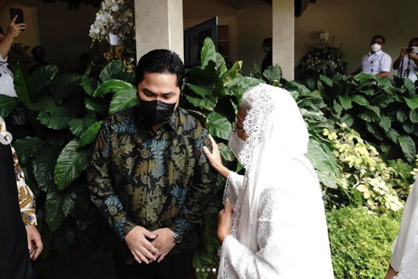 Takziah ke Rumah Duka Arifin Panigoro, Erick Thohir: Mengantar Almarhum ke Peristirahatan Terakhir