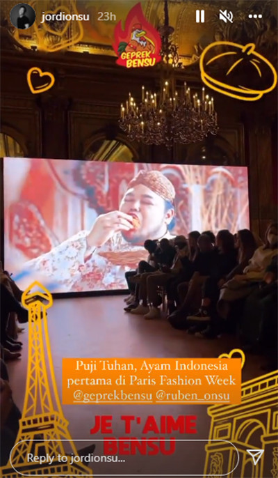 Heboh Klaim Geprek Bensu Tampil di Paris Fashion Week 2022, Netizen: Lawak Bener