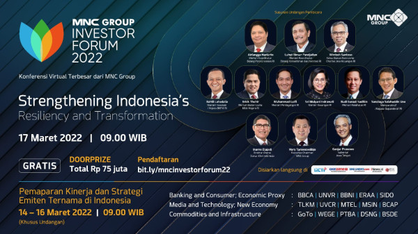 MNC Group x AGCO Wall Street Gelar MNC Group Investor Forum 2022, Cek Line Up Emiten & Daftar di Sini!