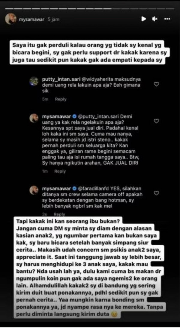 Sepupu sang Mantan Komentari Video Pelukan dengan Hotman Paris, Mawar AFI: Saya Tidak Jual Diri