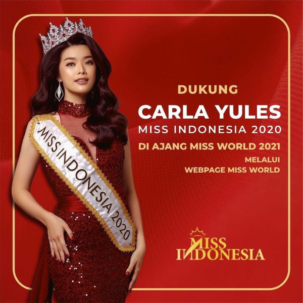 Malam Puncak Miss World 16 Maret, Ini Cara Dukung Miss Indonesia Carla Yules