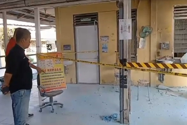 Penampakan Wanita Bakar Ruang Tunggu Pasien RSUR dr Mansyur