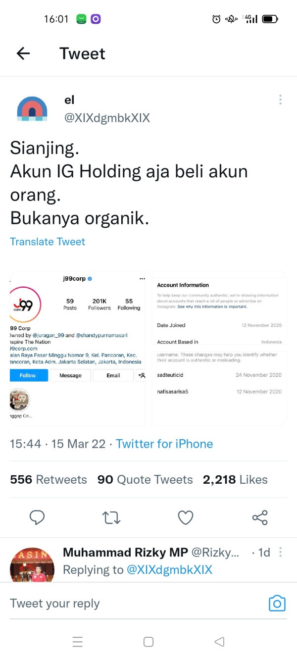 Juragan 99 Dikuliti Warganet, Kini Diduga Beli Akun Instagram Perusahaan dari Orang Lain