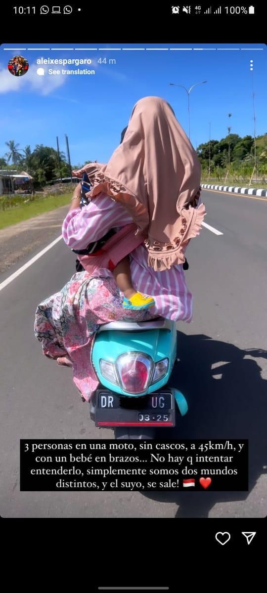 Ketika Aleix Espargaro Bingung Lihat Warga Lombok Naik Motor Boncengan 3 Tanpa Helm