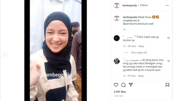 Kembali Tampil di Panggung, Nissa Sabyan Panen Cibiran