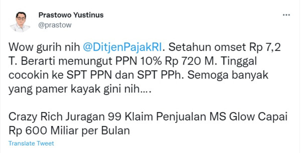 Gilang Widya Jurangan 99 Pamer Omzet Ms Glow Rp600 Miliar per Bulan, Istri: Hoaks