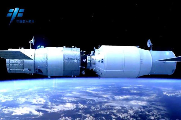 10 Bulan di Antariksa, Kapal Kargo Tianzhou-2 Tinggalkan Stasiun Luar Angkasa Tiangong