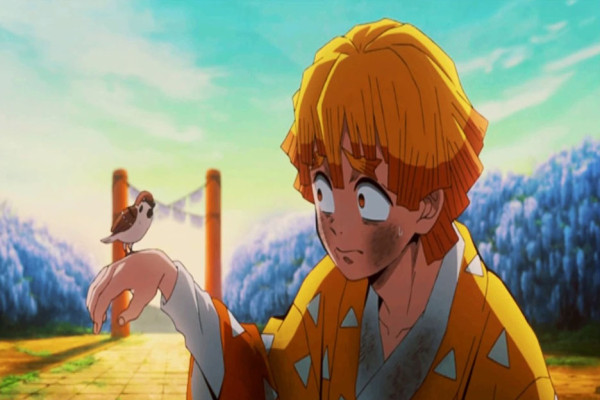 Mengapa Zenitsu Dapat Burung Pipit di Kimetsu no Yaiba?