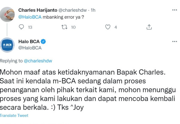 Layanan m-BCA Alami Gangguan, Pengguna Kebingungan