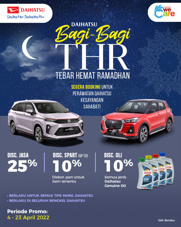 Belum Lebaran, Daihatsu Sudah Bagi THR Perawatan Mobil