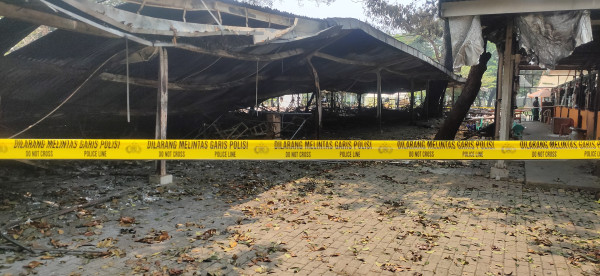 Penampakan Pasar IRTI Monas Usai Dibakar Pria Diduga Penyuka Sesama Jenis