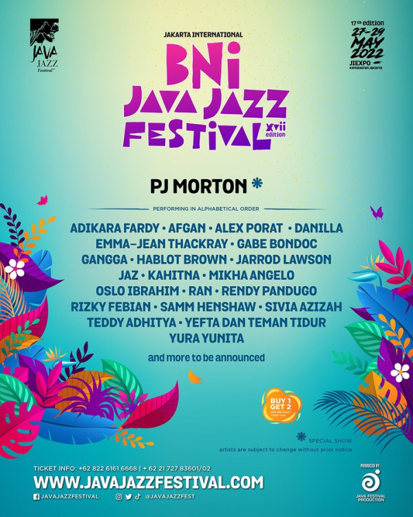 Java Jazz Festival Digelar Mei 2022, Ini Daftar Musisi yang Tampil