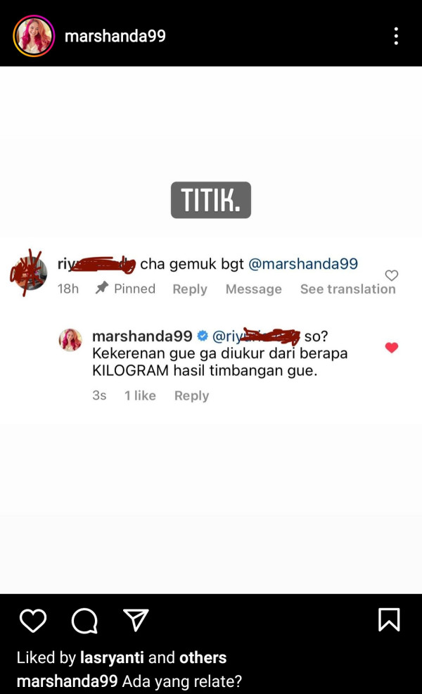 Disebut Gemuk, Marshanda: Kekerenan Gue Enggak Diukur Timbangan