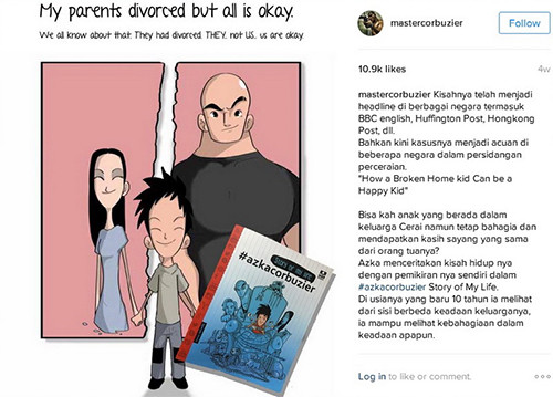 Azka Corbuzier Pernah Bikin Komik soal Anak dari Keluarga yang Bercerai, Inspiratif Banget!