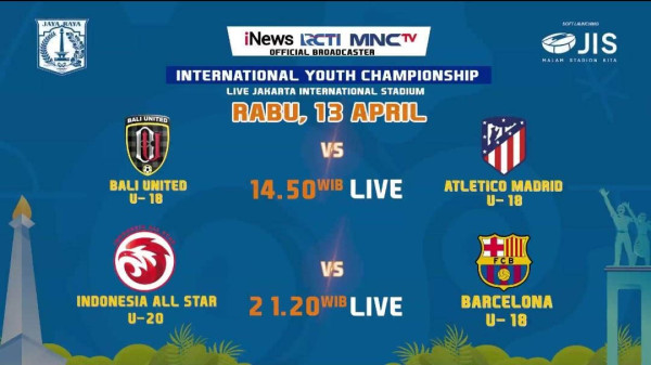 Hari ini! Laga Perdana International Youth Championship 2021 Resmi Digelar, LIVE di iNews dan RCTI