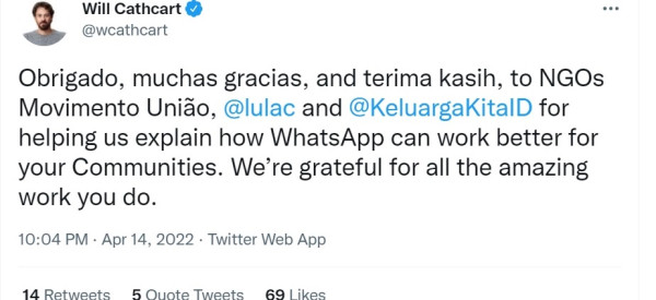 Uji Coba Fitur Baru, WhatsApp Libatkan Organisasi Indonesia Untuk Uji Coba