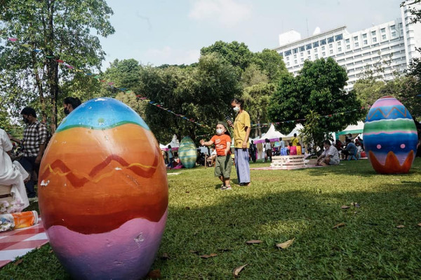 Anies Bagikan Potret Keseruan Festival Telur Paskah, Sejarah Baru di Jakarta