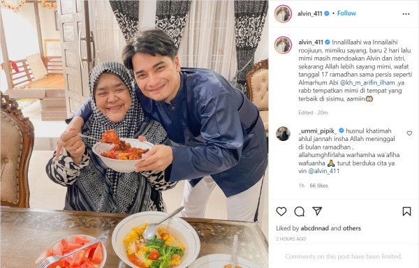 Kabar Duka, Nenek Alvin Faiz Meninggal Dunia