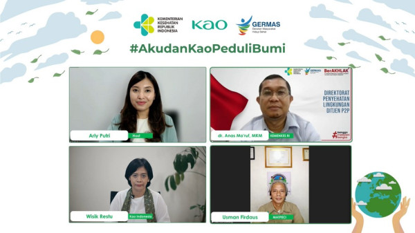 Peringati Hari Bumi, Kao Indonesia Bersama Kemenkes RI Gelar Kegiatan Peduli Lingkungan