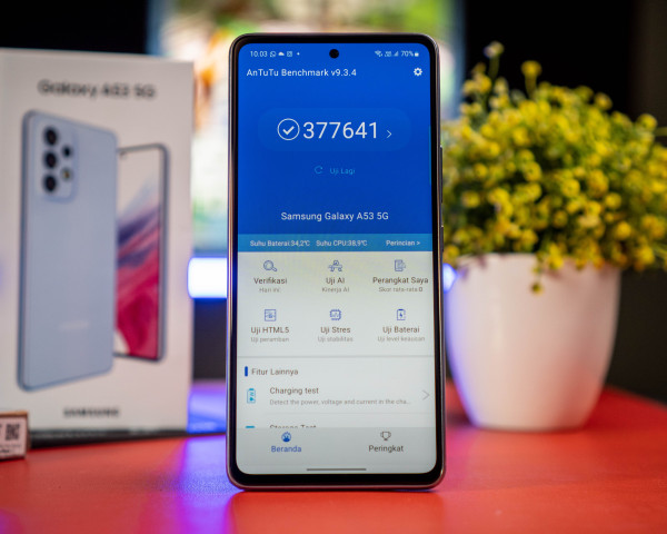 Review Galaxy A53 5G: Super AMOLED 120 Hz, Kamera 64 MP, dan Exynos 1280