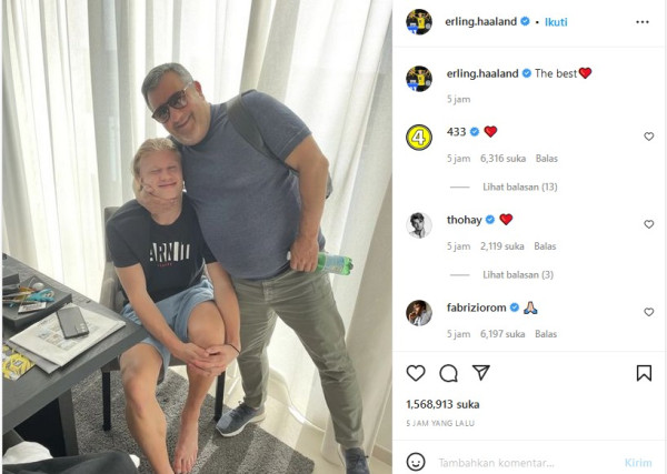 Mino Raiola Meninggal Dunia, Erling Haaland Beri Penghormatan