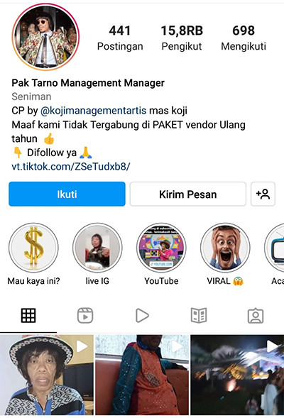 Pak Tarno Sapa Anderson Paak hingga Ikut Ganti Profil IG: You and Me Twin!