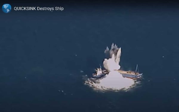 Lebih Dahsyat dari Torpedo, Bom Pintar Quicksink Mampu Membanting dan Membelah Kapal Perang