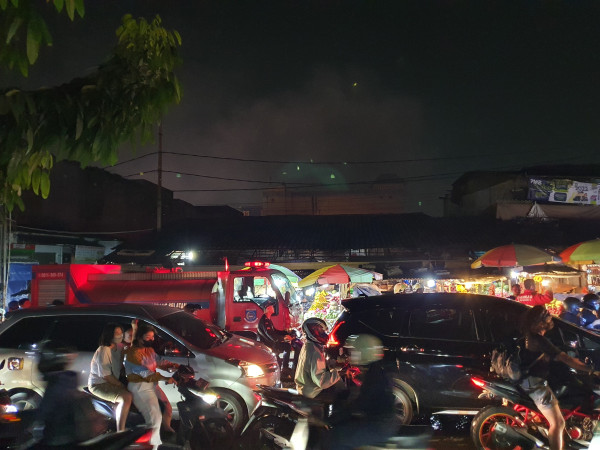 Pasar Ciputat Terbakar, Lalu Lintas Macet Total