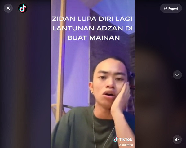 Zinidin Zidan Kembali Berulah, Kali Ini Diduga Permainkan Adzan